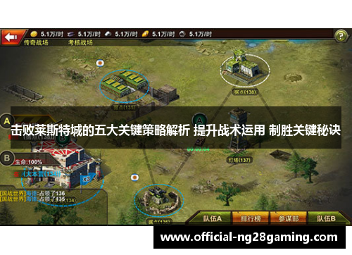击败莱斯特城的五大关键策略解析 提升战术运用 制胜关键秘诀